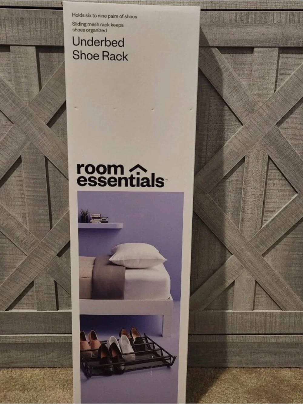 Room Essentials Underbed Shoe Rack - Black